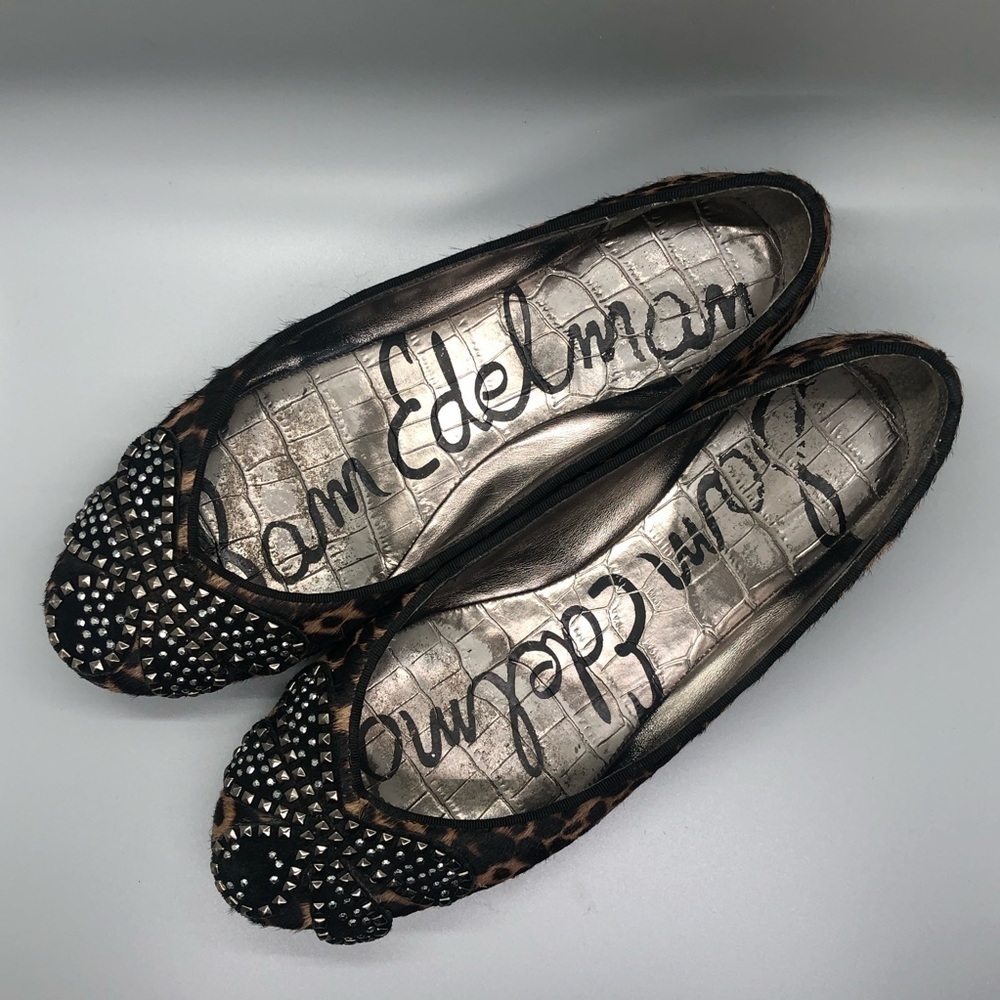 Sam Edelman Charleen Studded Round Flats Size 8